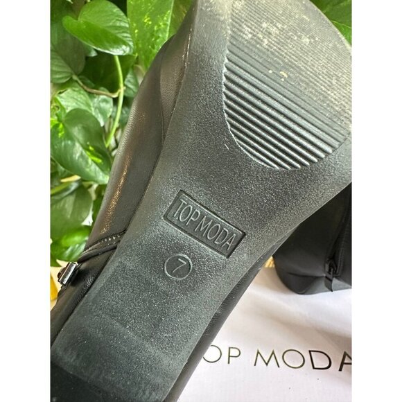 Top Moda women’s size 7 black boots - Picture 4 of 12